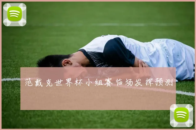 范戴克世界杯小组赛临场发挥预测